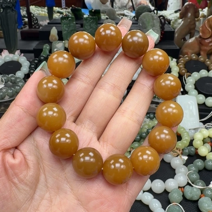 夙***夜和田玉未镶嵌手链