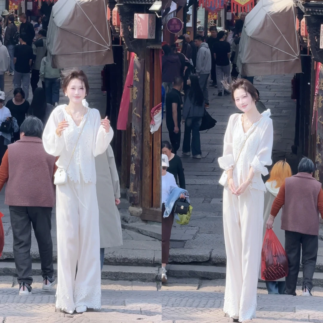 【婷婷】《尘世间》天 丝无同款慵懒白色上衣 TTM2SX113【Q】