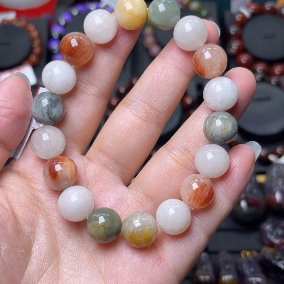 手链水晶未镶嵌仙女彩兔毛单圈1mm