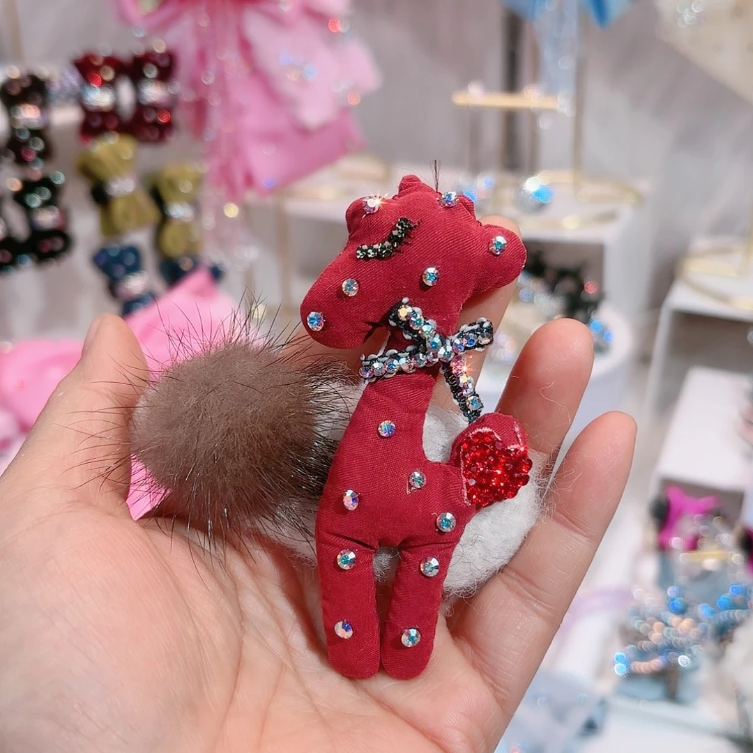 倾***儿布艺非金属拜拜夹