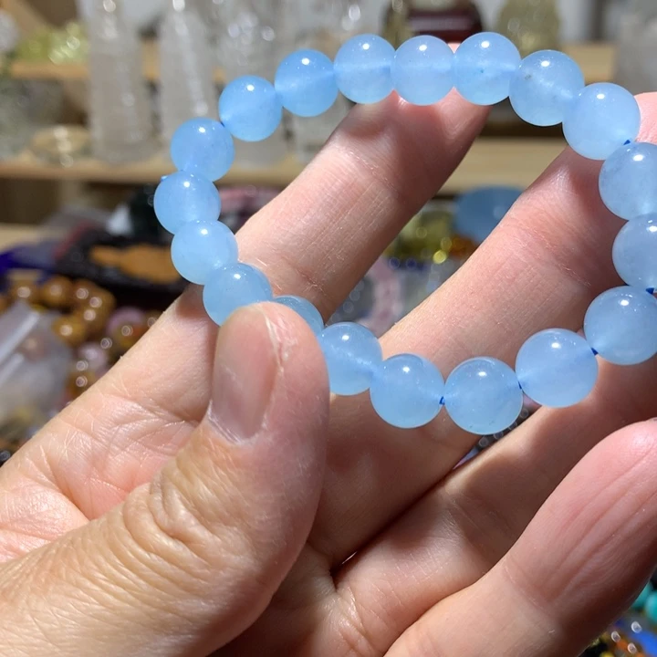 玛瑙/玉髓未镶嵌手链9.8mm手串