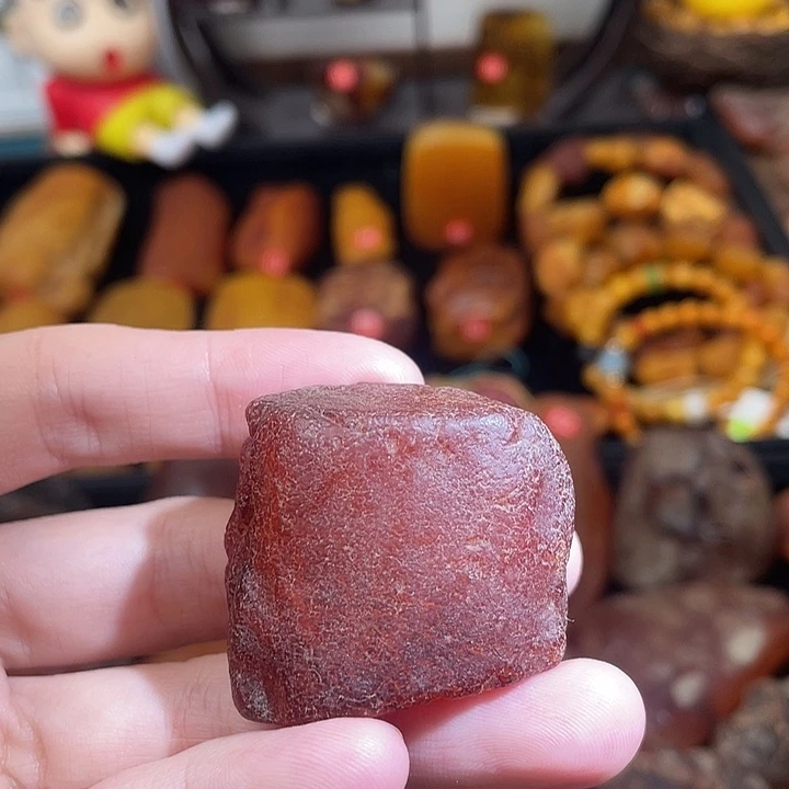 琥珀未镶嵌珠宝奇石扣子