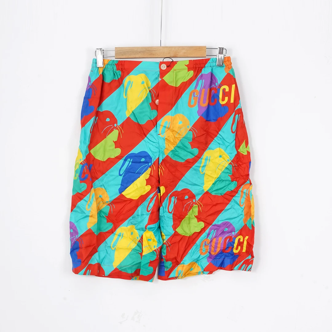 全新未使用 GUCCI/古驰 桑蚕丝/SC1100/短裤/44码