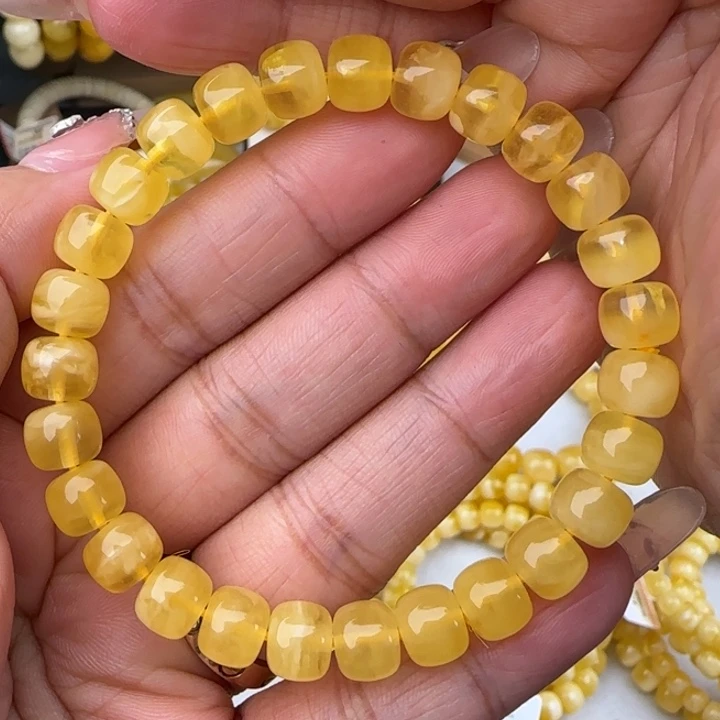 手链蜜蜡未镶嵌聚宝盆老型手串