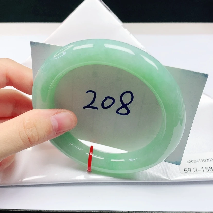 【闪购商品】翡翠手镯（圆镯）未镶嵌缅甸天然a货手镯59+