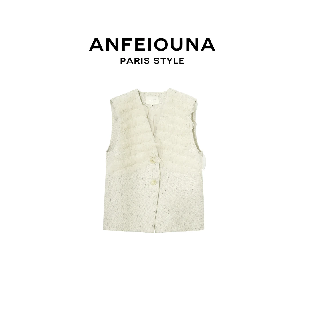 2025新 青柠之恋晨锐小香风马甲上衣女1428