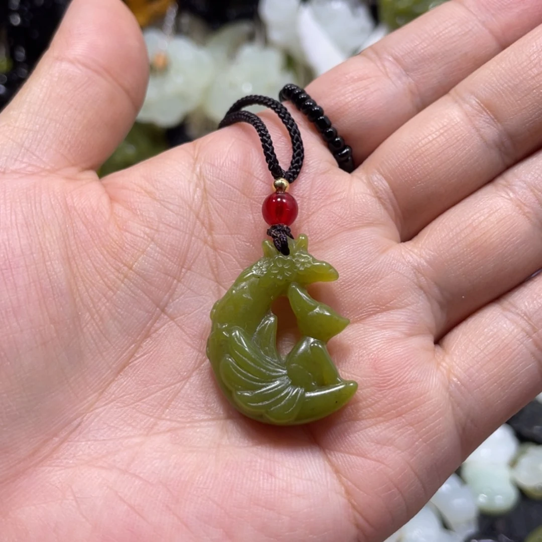 【闪购商品】岫玉颈饰未镶嵌20吊坠