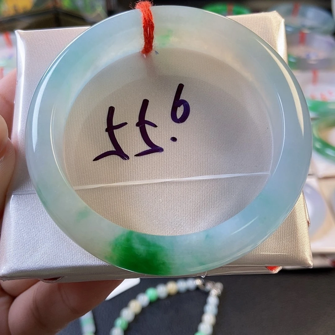 未镶嵌手镯翡翠29号冰阳绿