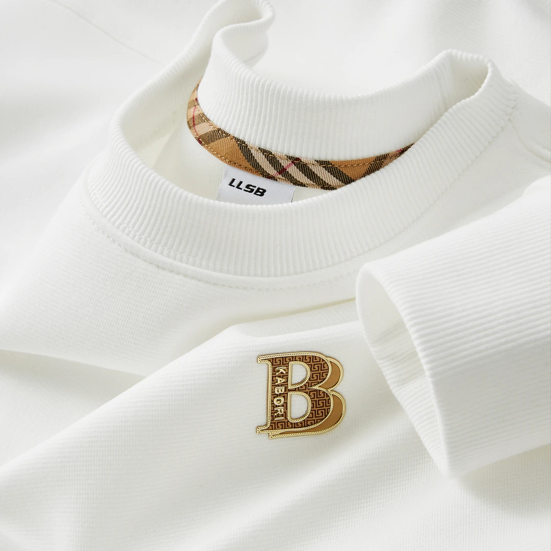 施摩瓦戈潮牌字母印花卫衣男秋冬季休闲百搭男士长袖圆领卫衣打底