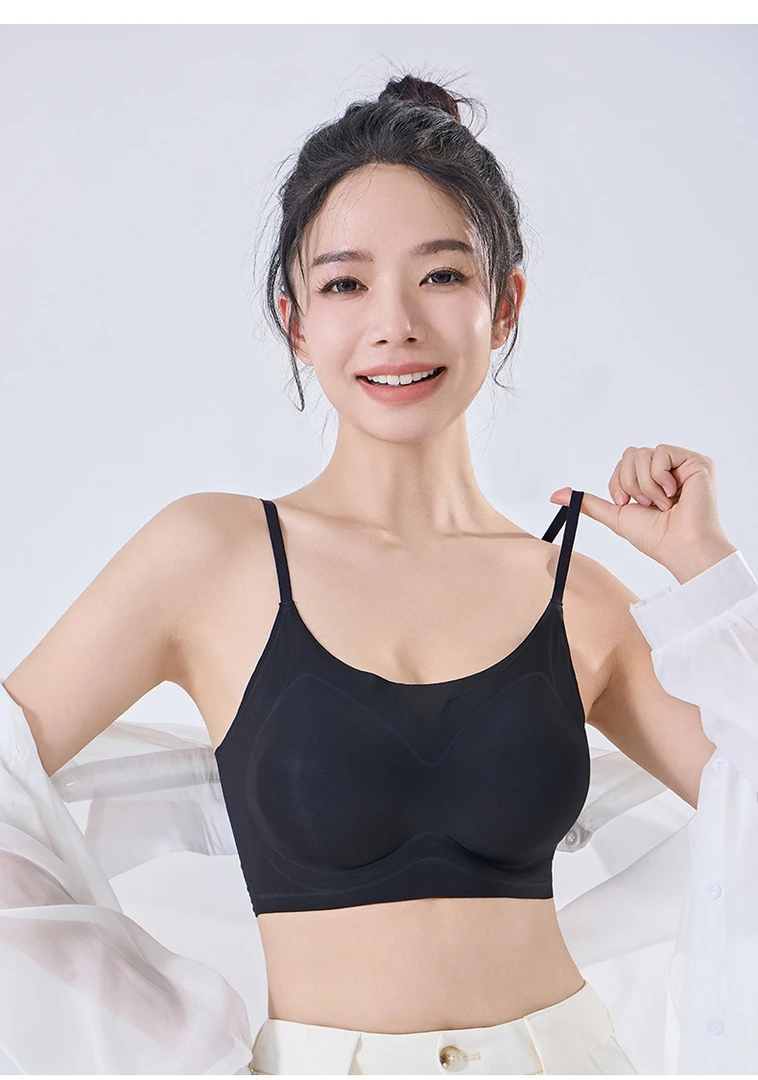 买一送一轻薄透气美背设计网纱无痕女士内衣舒适凉感夏季款