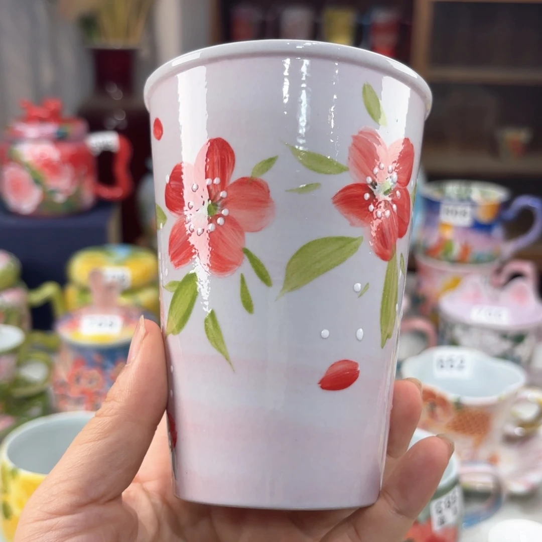 景德镇手绘高温釉下彩陶瓷茶具
