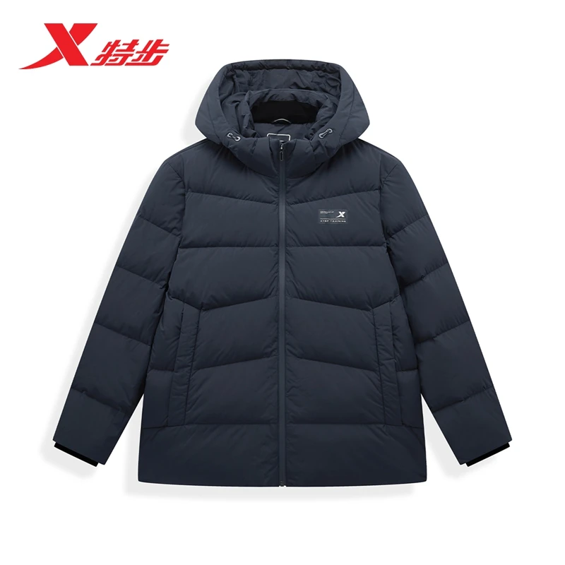 XTEP/特步驭温3.0火烬薪传男三防运动综训连帽羽绒服976429190171