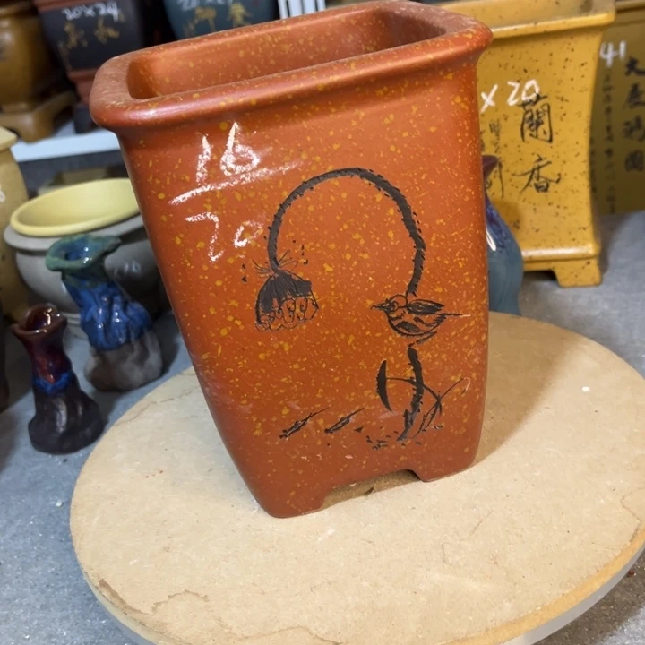 紫砂花盆紫砂花盆