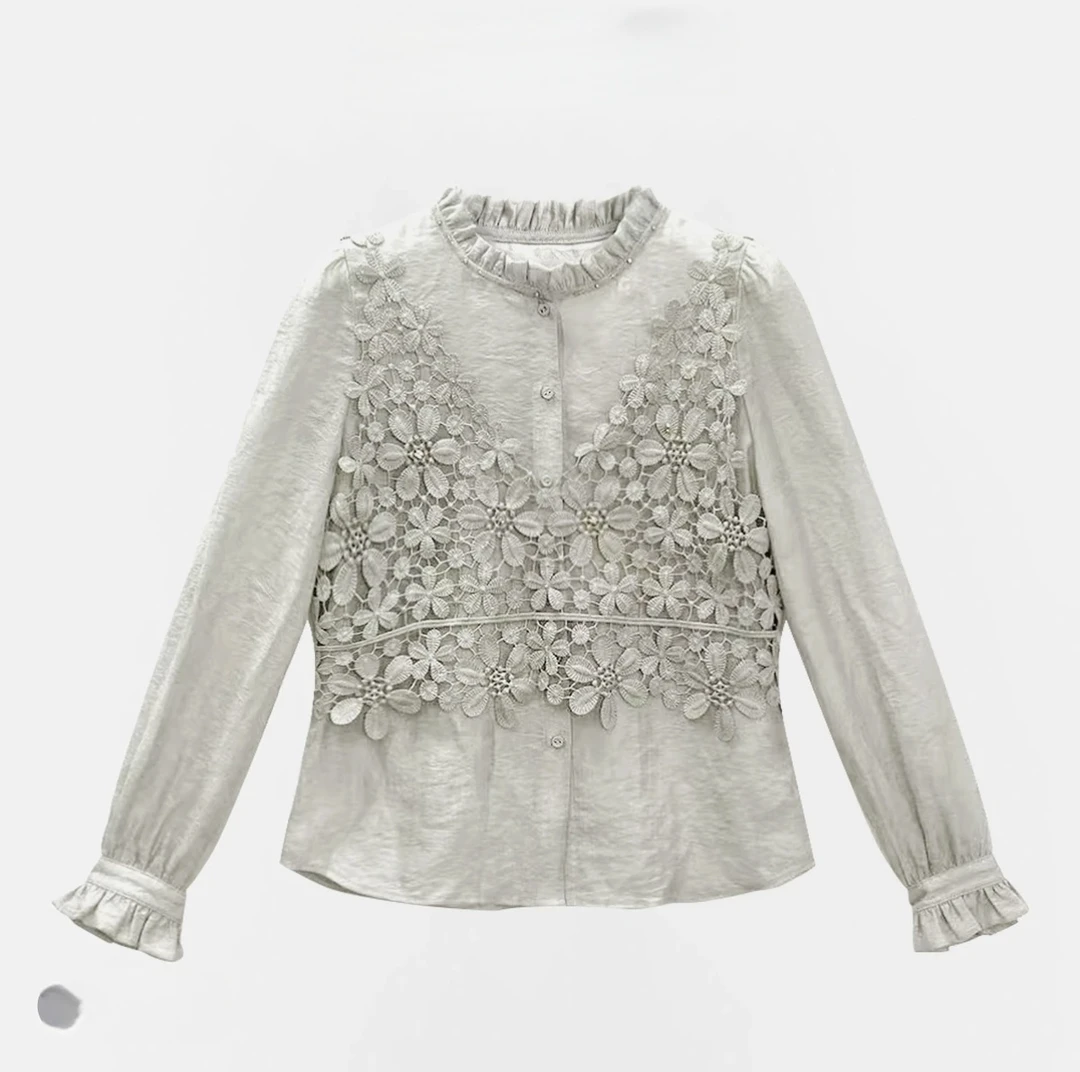 绿野仙踪新款气质高级显瘦遮肉百搭显白衬衫C5804