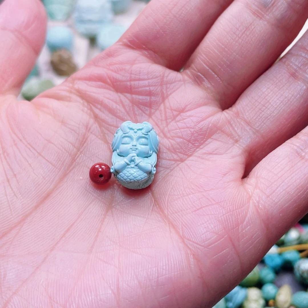 南红玛瑙配饰未镶嵌梅****豆