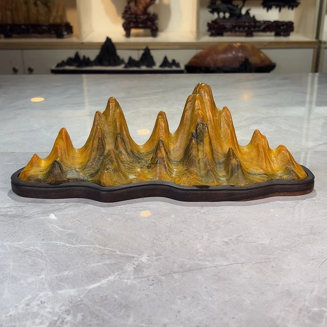 H***聂灵璧石手工雕刻奇石摆件