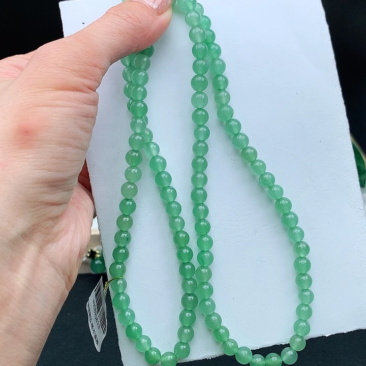 石英质玉珠串未镶嵌