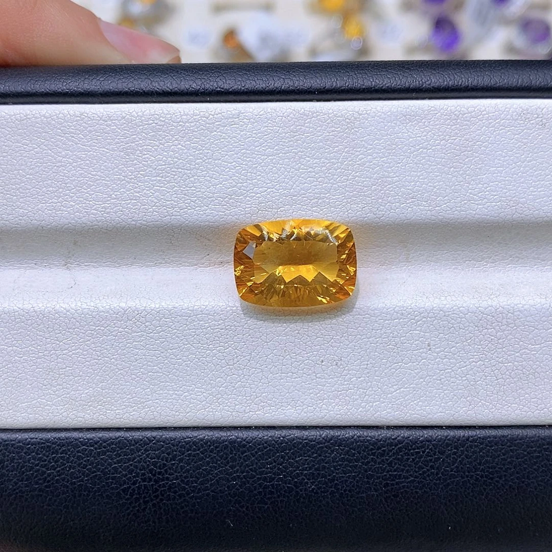 珠宝半成品未镶嵌黄晶纯天然黄水晶裸石定制x