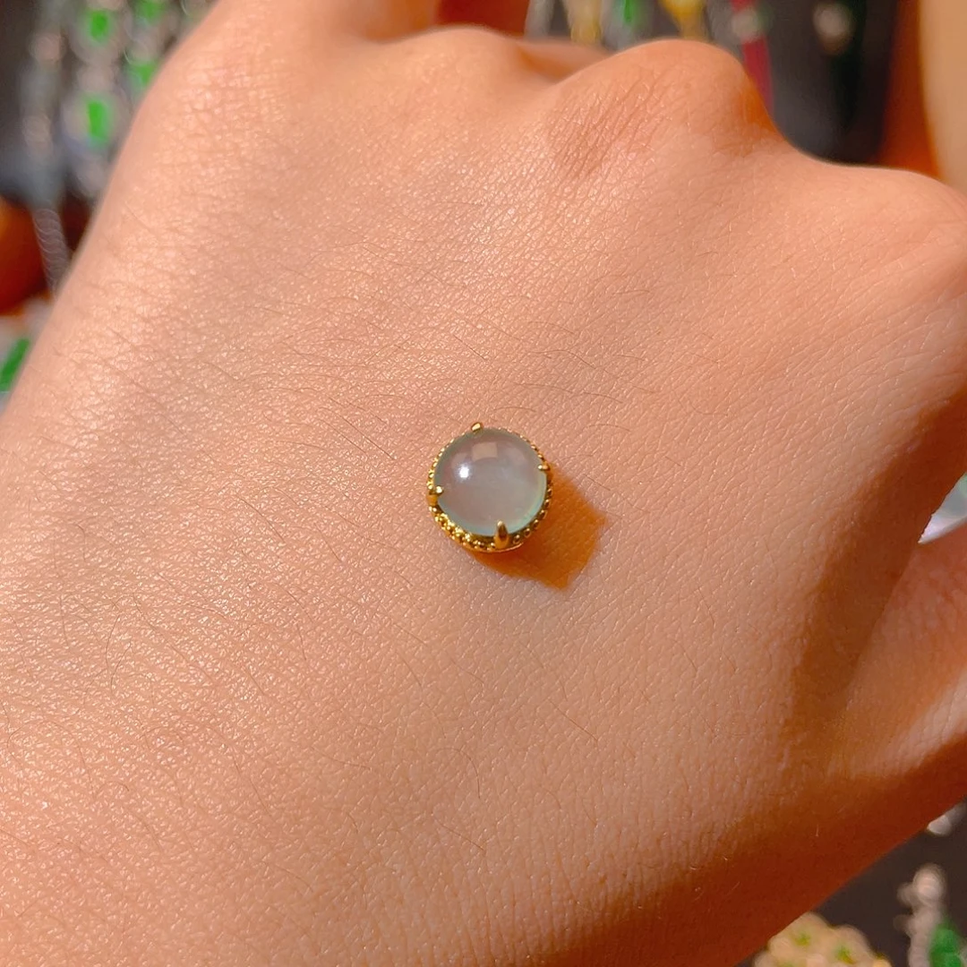 翡翠银S925镶嵌吊坠(不含链)