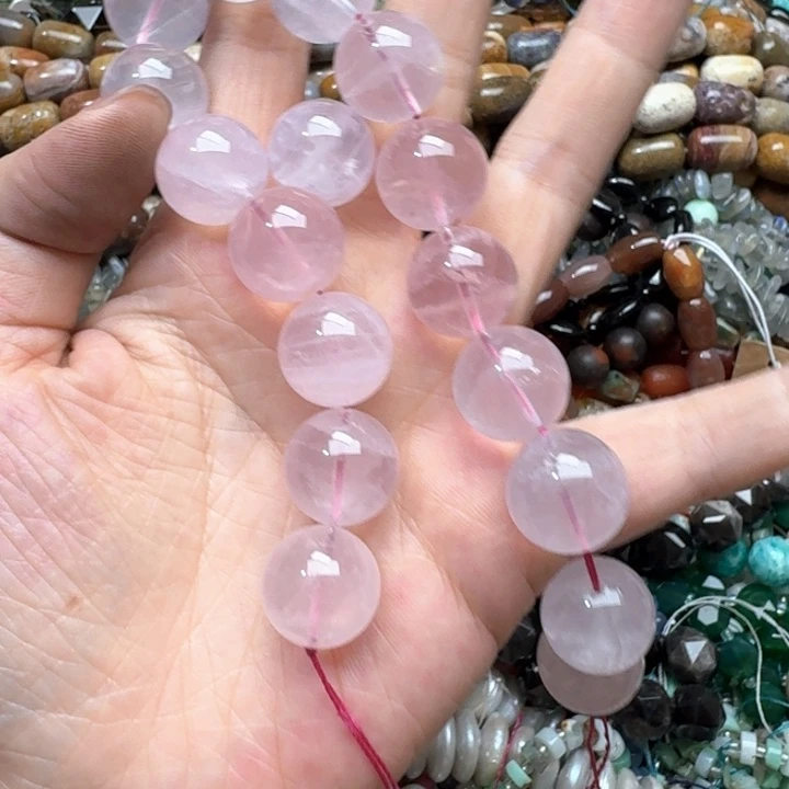 合金玛瑙/玉髓珠宝半成品一颗15m星光粉隔珠