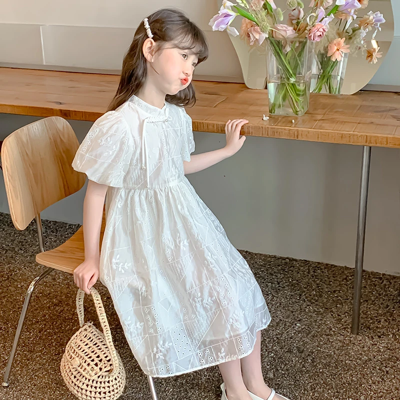 女童连衣裙夏装2025新款儿童新中式旗袍夏季汉服小女孩中国风裙子