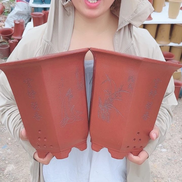 宜兴紫砂精品花盆