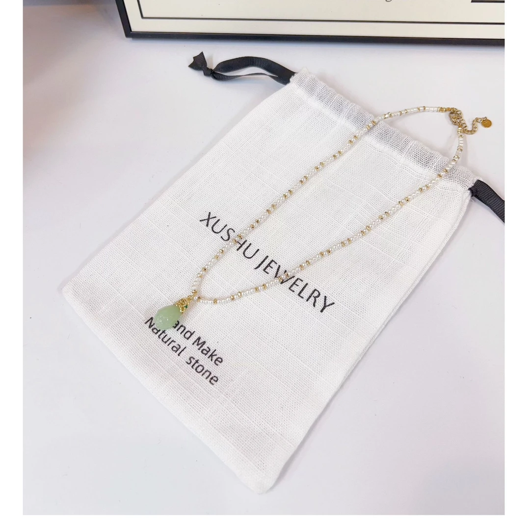 钛钢贝壳项链 XUSHU叙述原创国风系列锁骨链（02）饰品小众挂脖链子