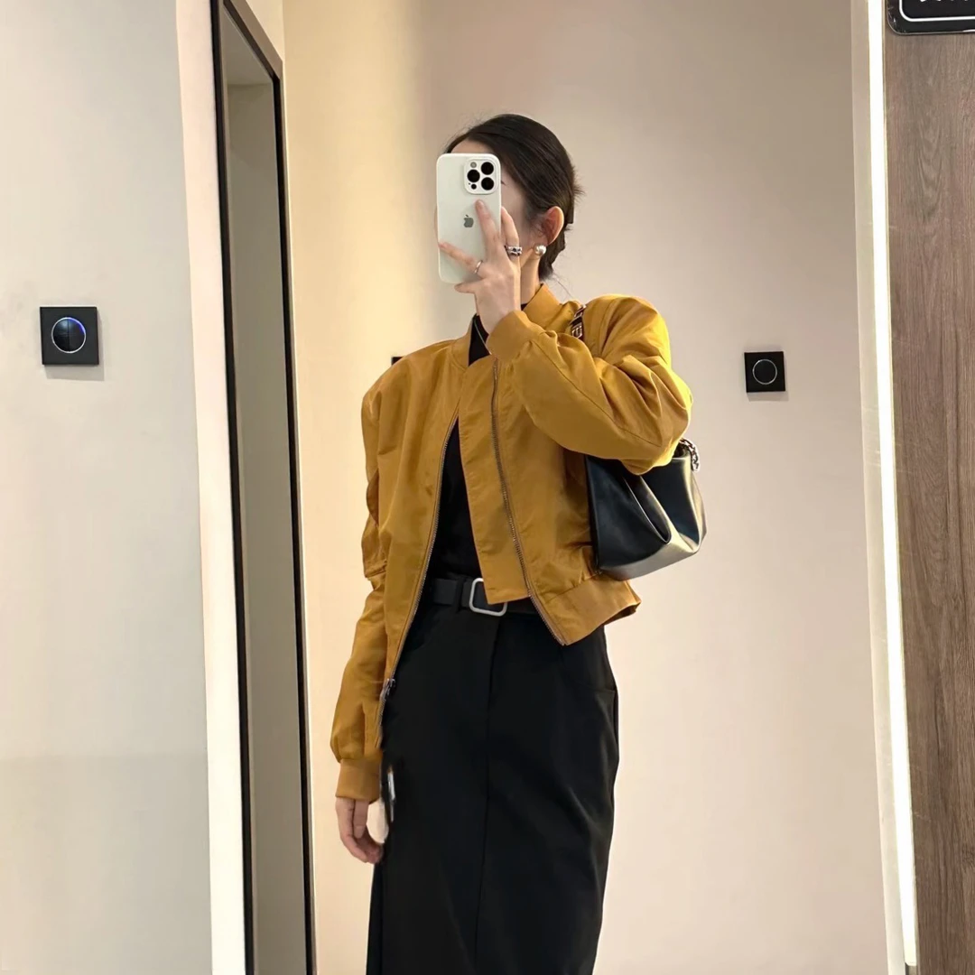 短款棒球飞行服外套女2025秋季新款气质时尚洋气百搭工装夹克上衣