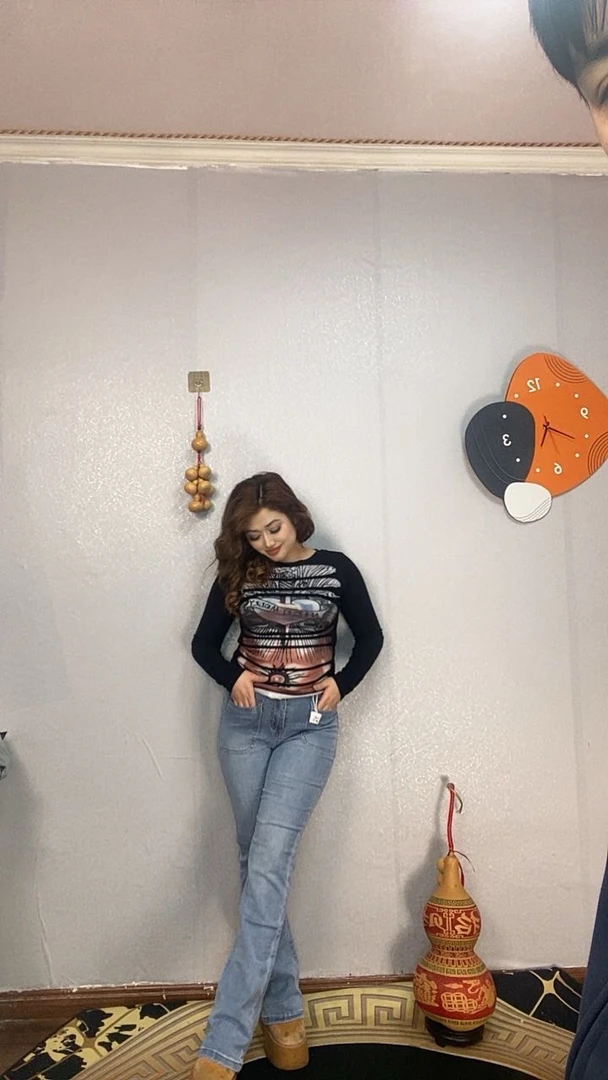 007牛仔裤女秋冬款新款喇叭裤高腰显瘦微喇裤时尚修身