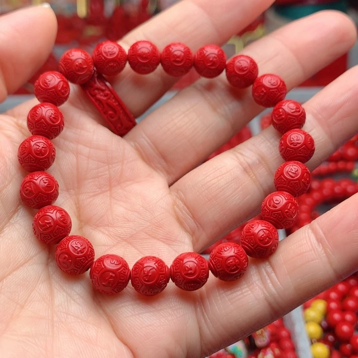 天然辰砂工艺品朱砂手串