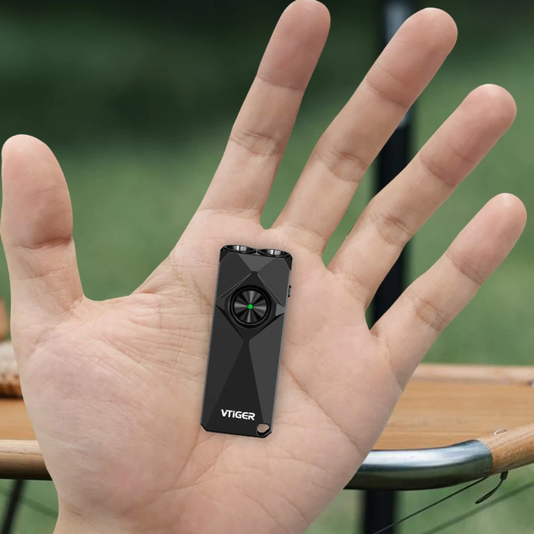 VTIGER 蔚虎K1迷你高亮钥匙灯800流明130米射程金属外壳便携磁吸