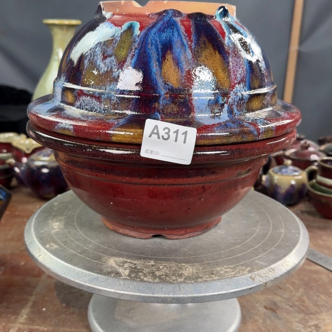 紫砂花盆田*311瑕疵品