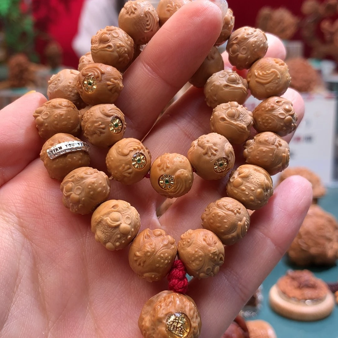 猴头核桃手串————————————-