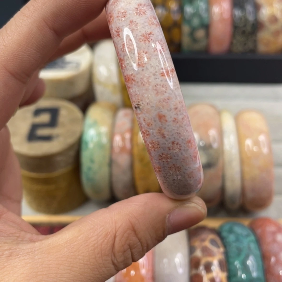 未镶嵌手镯硅化玉