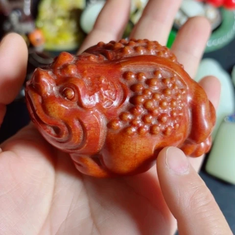 紫金钵盂菩提把件