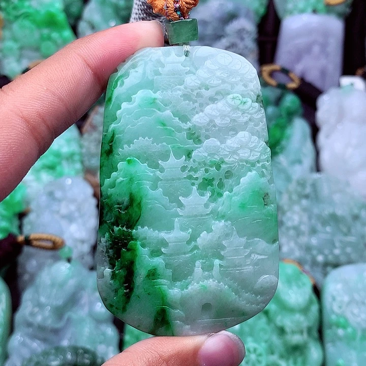 翡翠未镶嵌吊坠(不含链)