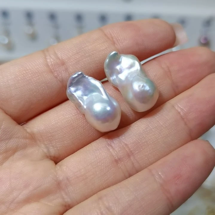 颈饰银S925镶嵌淡水珍珠