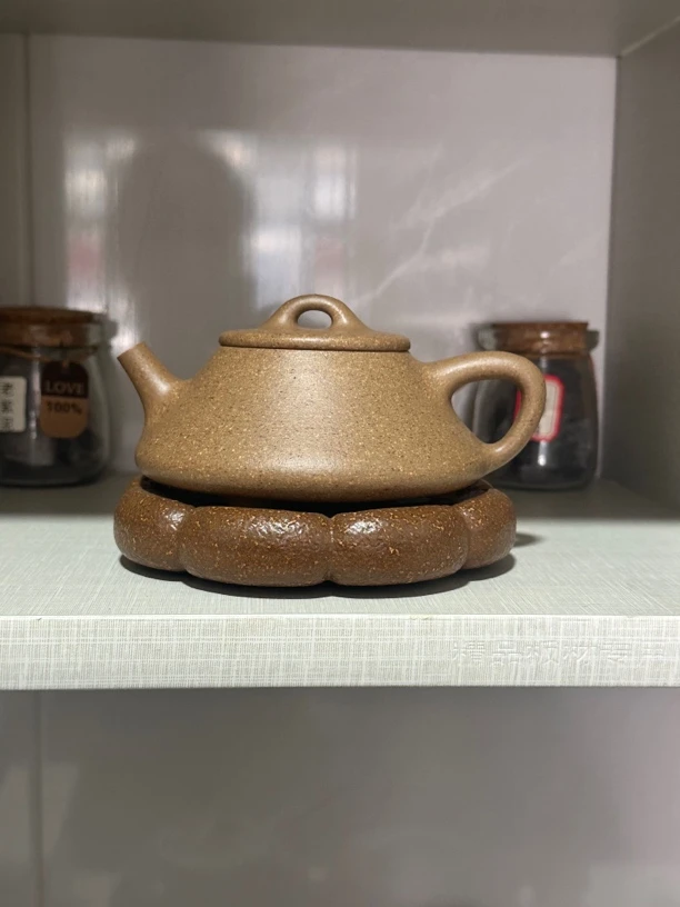 宜兴原矿紫砂壶老宕口黄金段竹瓢220毫升