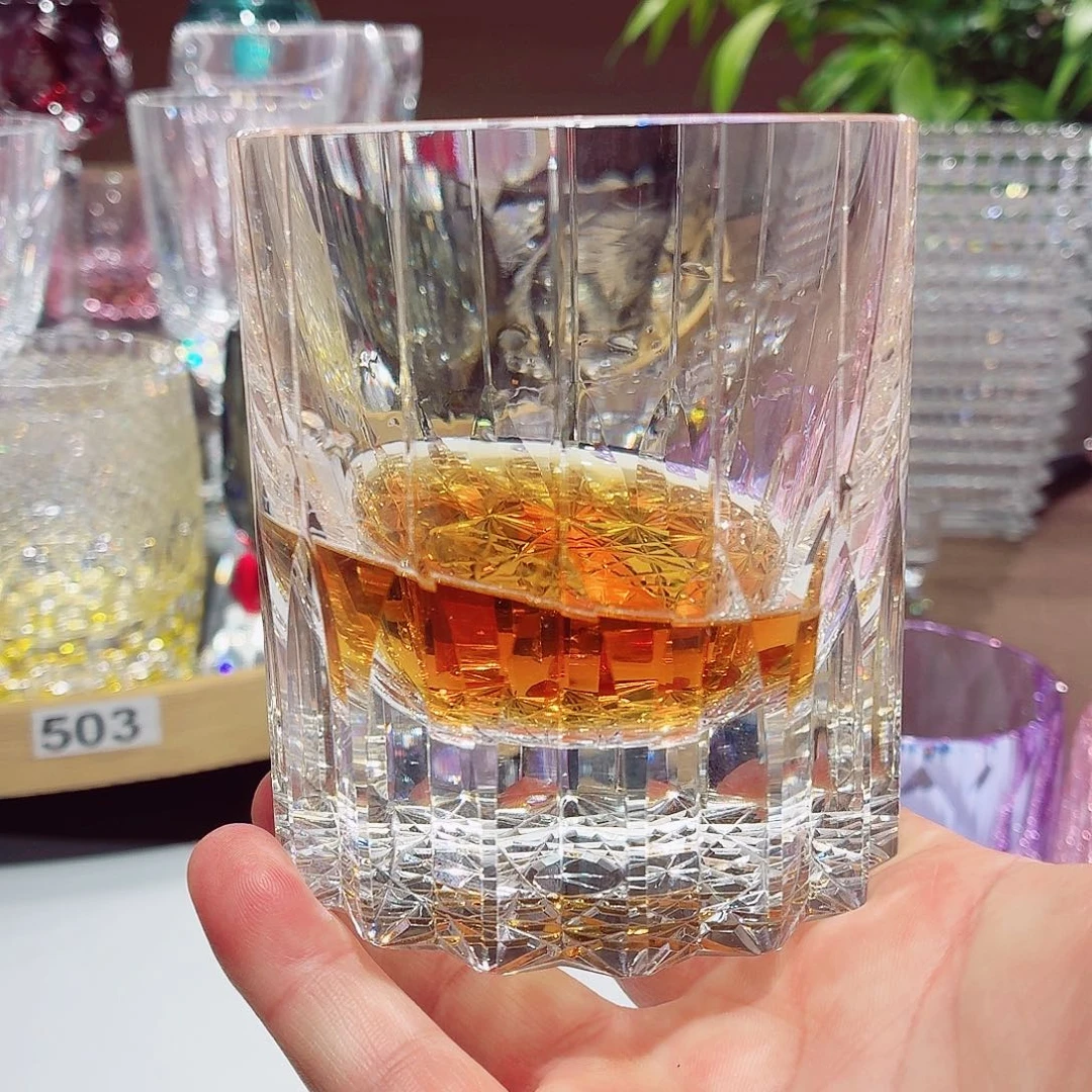 手柄款水晶玻璃威士忌酒