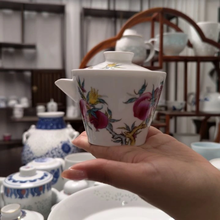 瓷三多旅行茶具一壶两杯