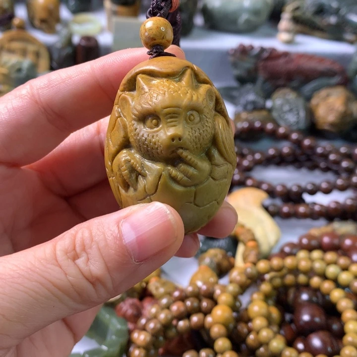 未镶嵌岫岩河磨玉（透闪石质玉）笔搁