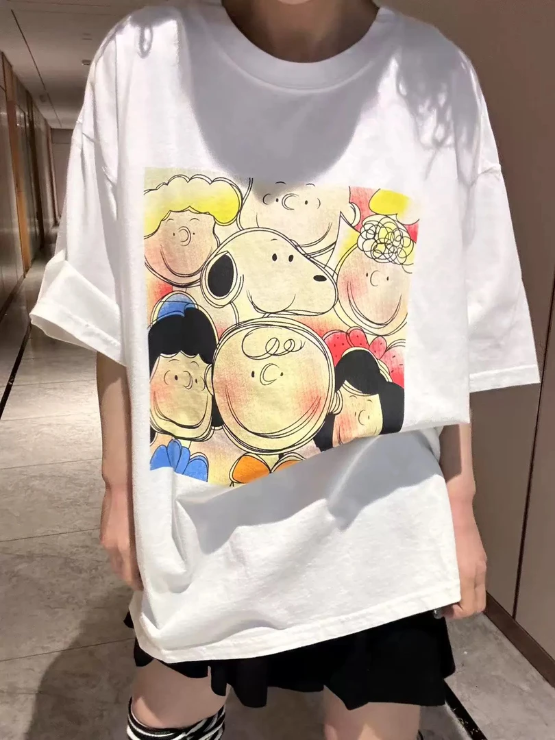 韩版卡通字母小狗T恤