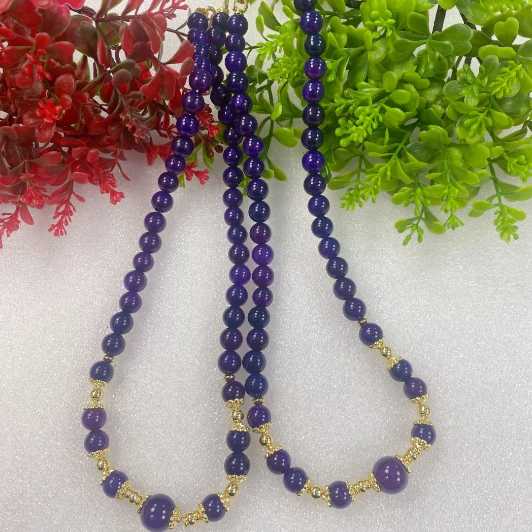 【小天总】TC04009天承妮佳紫俱来玛瑙毛衣链礼盒(多样性发其一)