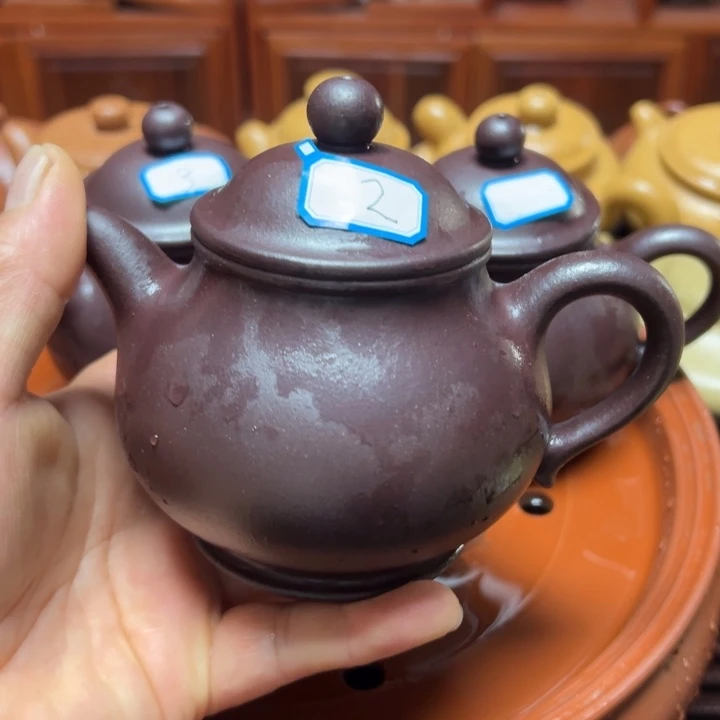 润***心茶杯紫砂宜兴原矿石红泥料