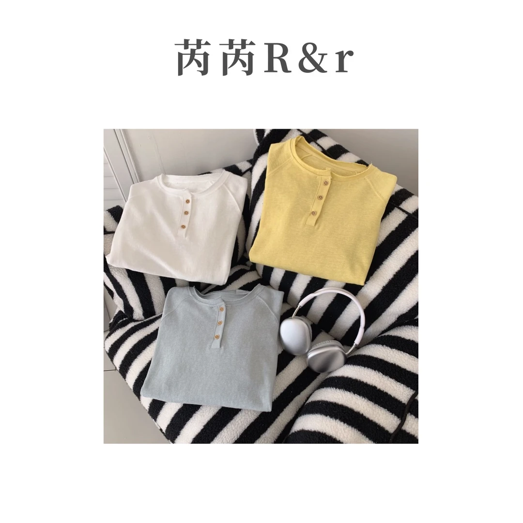 芮芮Rr - “毛纱打底” 春季上新连圆领打底衫T恤