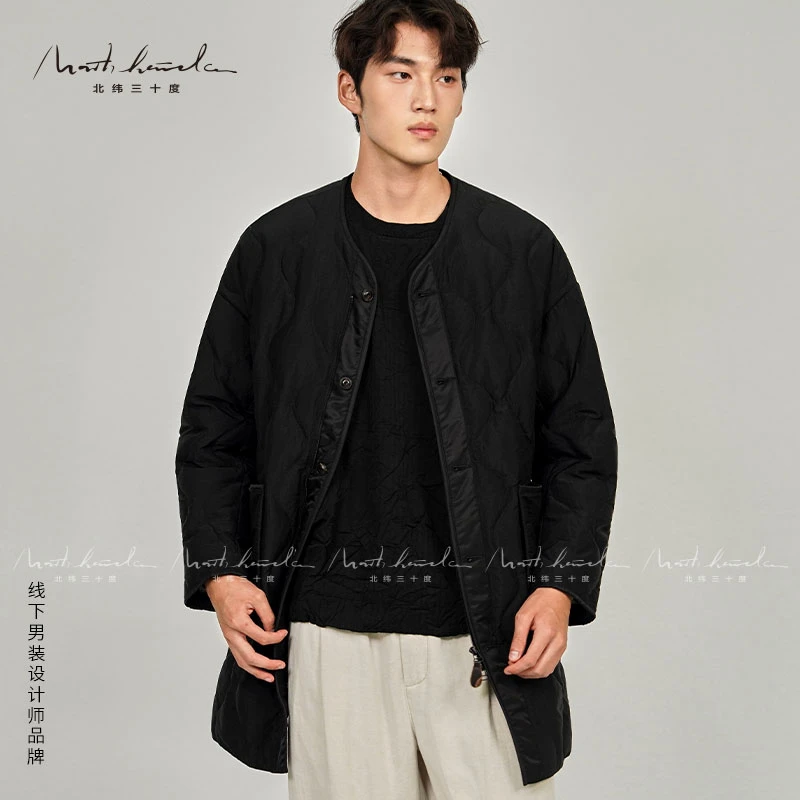 北纬三十度原创设计师男装短款90白鸭绒保暖百搭时尚都市羽绒服