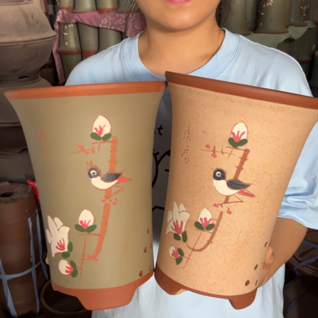 宜兴川阁紫砂花盆