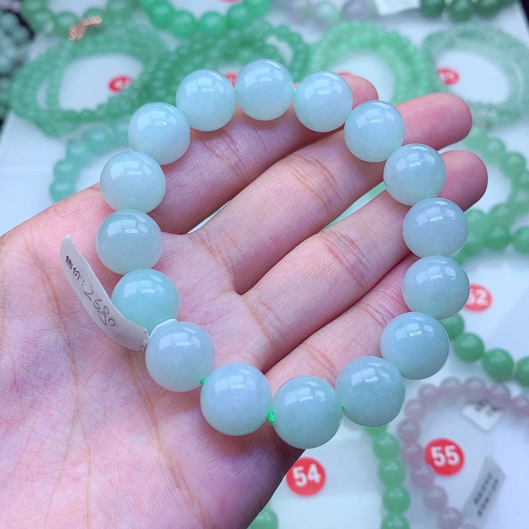 翡翠未镶嵌毛衣链卡13