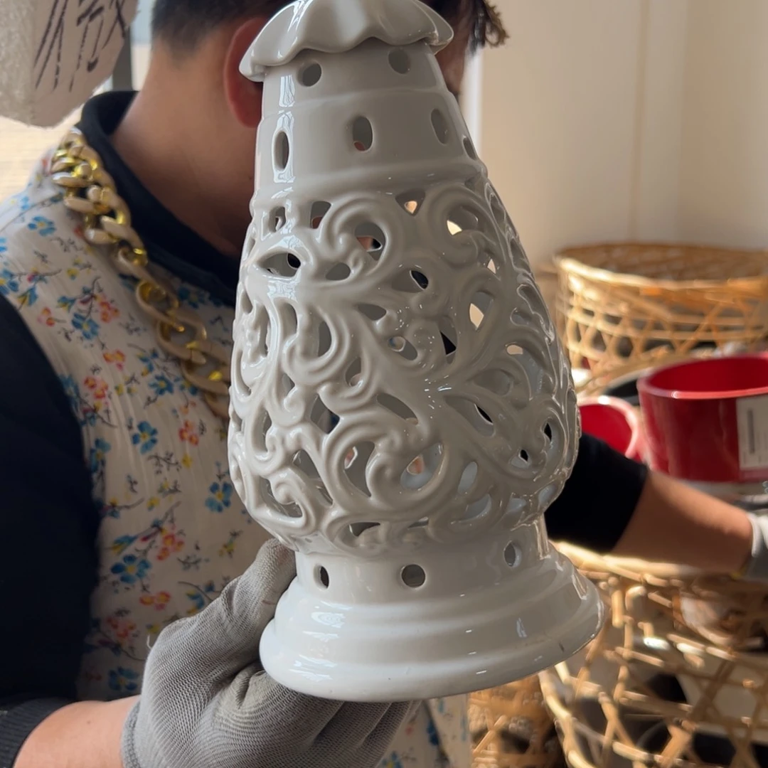 摆件83 号高中低温陶瓷工艺瓶（部分微瑕）