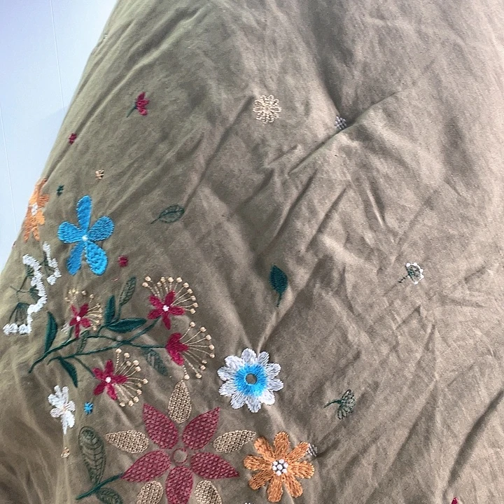 亚麻亚麻绣花褙子2.0*2.3